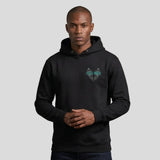 Fumetsu Inked - Wings Hoodie Black/Teal Lifestyle