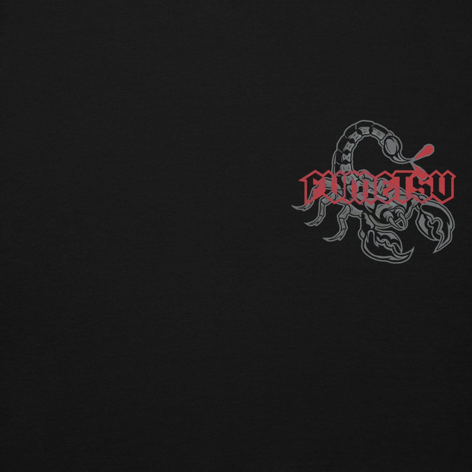 Fumetsu Inked Scorpion Hoodie Black/Red Folded