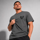 Fumetsu Inked Wings T-Shirt Charcoal/Red Lifestyle 3