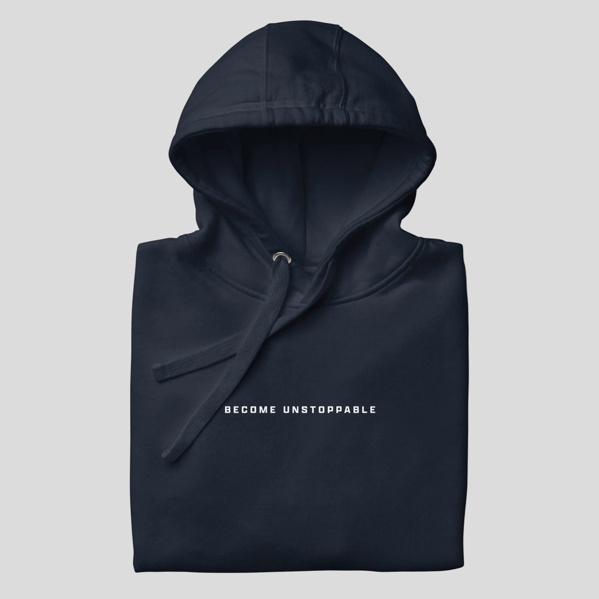 Fumetsu Mantra Hoodie Navy Folded