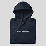 Fumetsu Mantra Hoodie Navy Folded