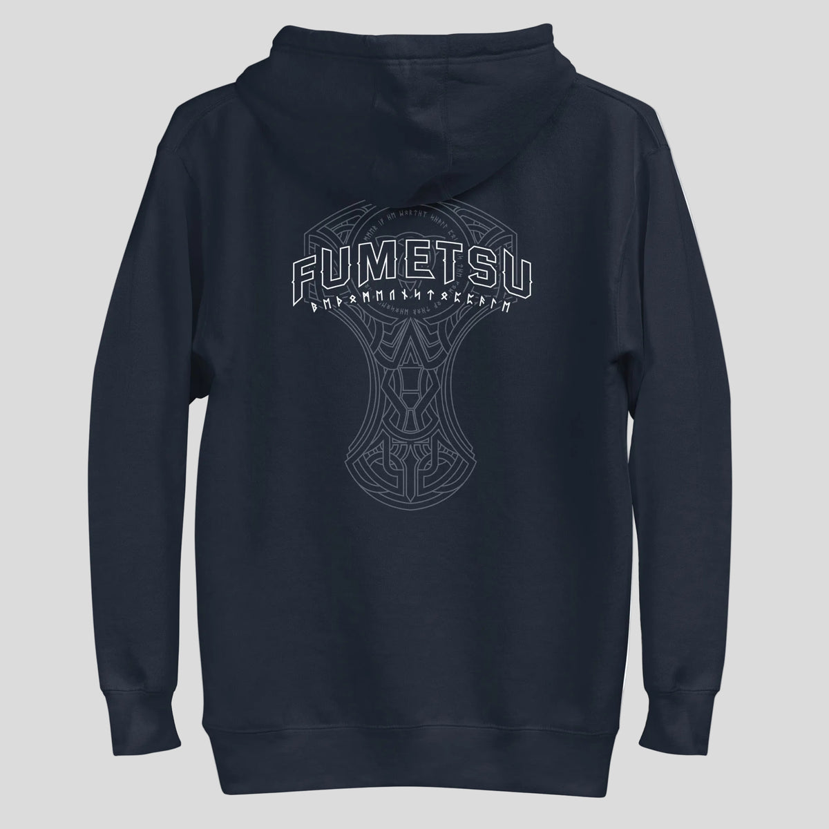 Fumetsu Mjolnir Hoodie Navy Back