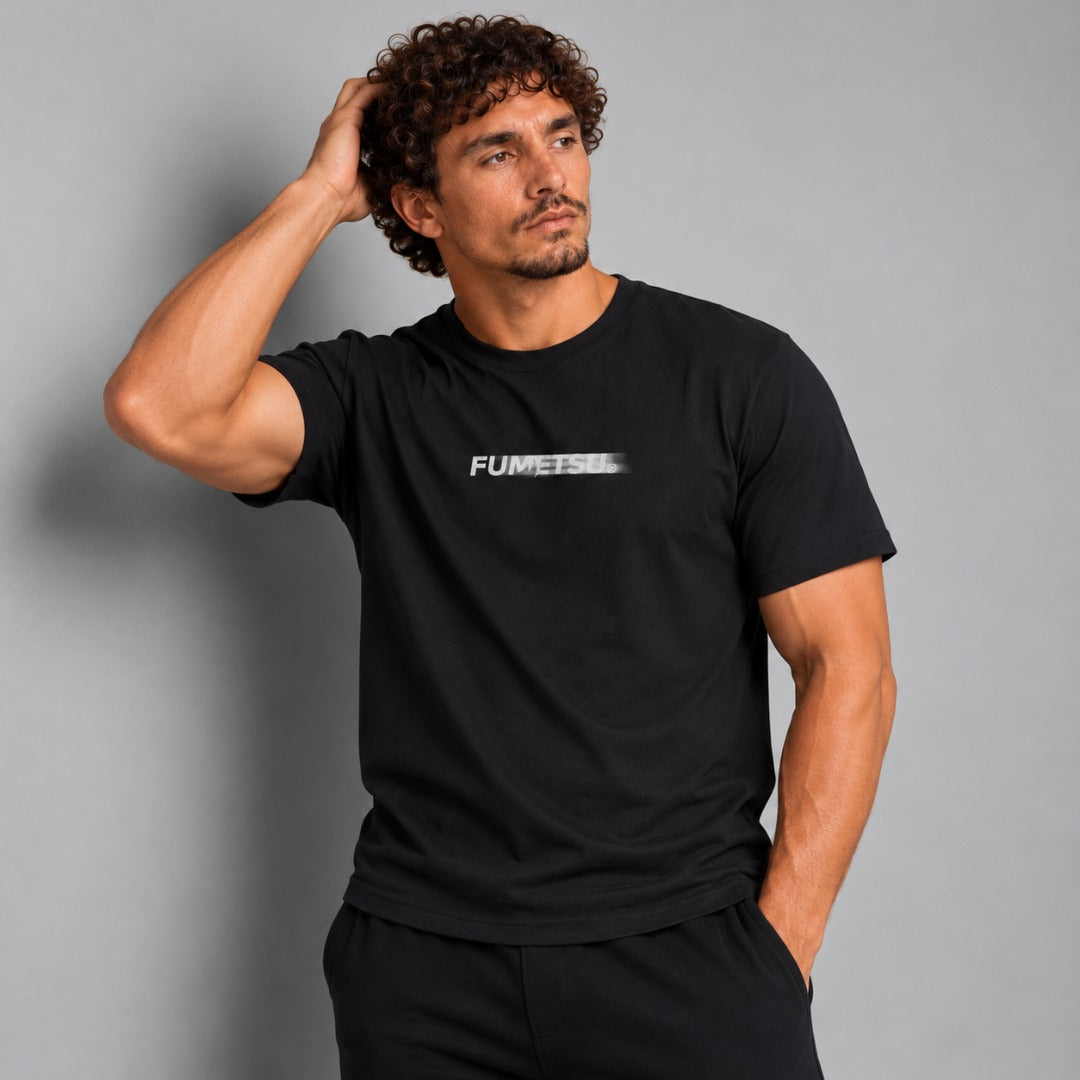 Fumetsu Signature Blur T-Shirt Black Lifestyle 3