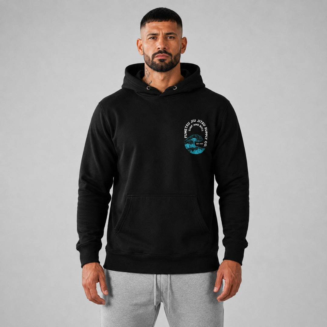 Fumetsu Surf and Roll Hoodie Black