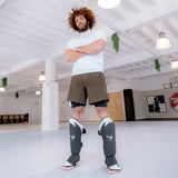 White/Black/Grey Fumetsu Ghost S3 Thai Shin Guards