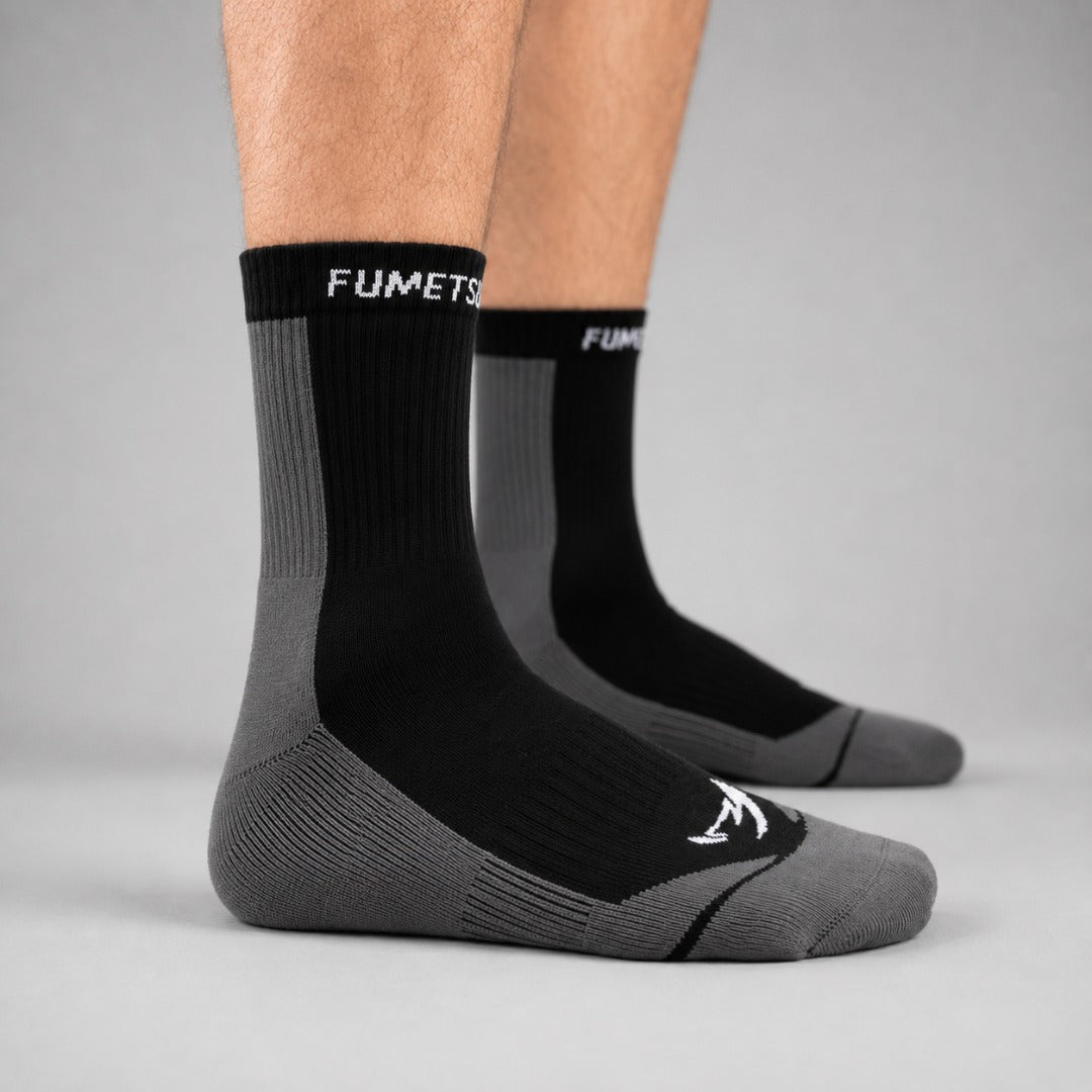 Black/Grey Fumetsu Ghost 2 Pack Socks