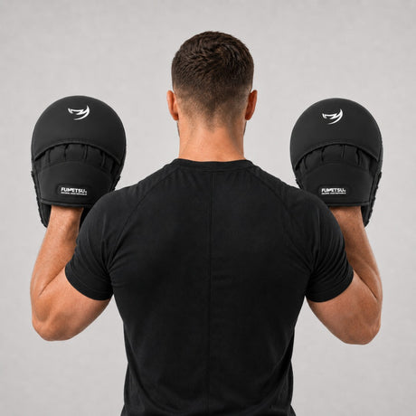 Fumetsu Ghost S3 Boxing Focus Mitts White/Black/Grey Lifestyle 4