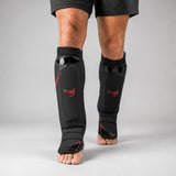 Fumetsu Ghost S3 MMA Shin Guards Black/Red Lifestyle 1