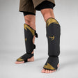 Fumetsu Ghost S3 Thai Shin Guards Black/Gold Lifestyle 1