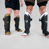 Fumetsu Ghost S3 Thai Shin Guards Black/Gold Lifestyle 2