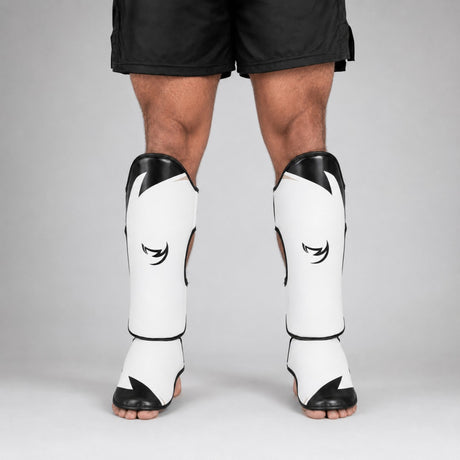 Fumetsu Ghost S3 Thai Shin Guards White/Black/Grey Lifestyle 1