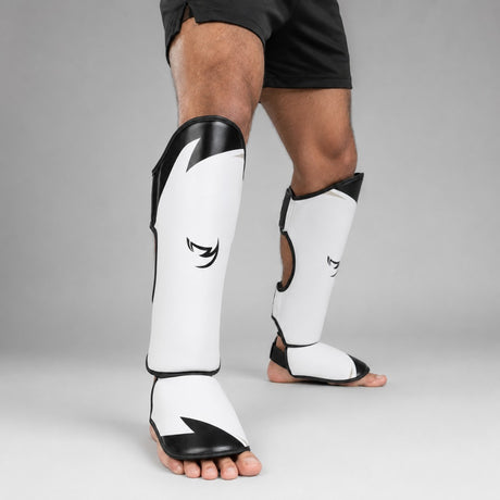 Fumetsu Ghost S3 Thai Shin Guards White/Black/Grey Lifestyle 2