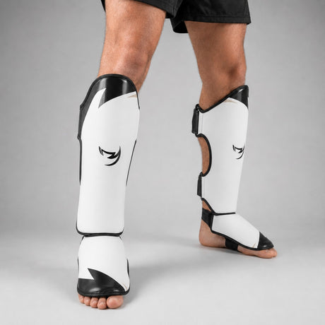 Fumetsu Ghost S3 Thai Shin Guards White/Black/Grey Lifestyle 4
