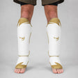 Fumetsu Ghost S3 Thai Shin Guards White/Gold Lifestyle 1