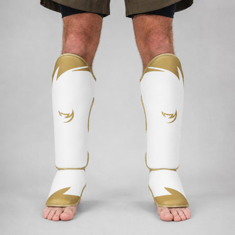 Fumetsu Ghost S3 Thai Shin Guards White/Gold Lifestyle 1