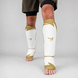 Fumetsu Ghost S3 Thai Shin Guards White/Gold Lifestyle 2