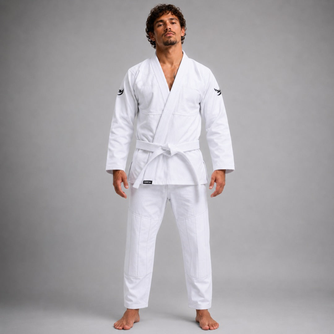 White/Black Fumetsu Ghost V-Lite BJJ Gi