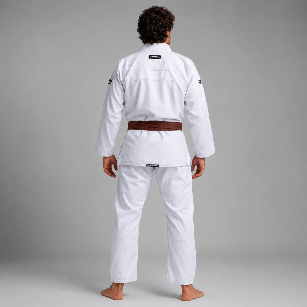 White/Black Fumetsu Ghost V-Lite BJJ Gi