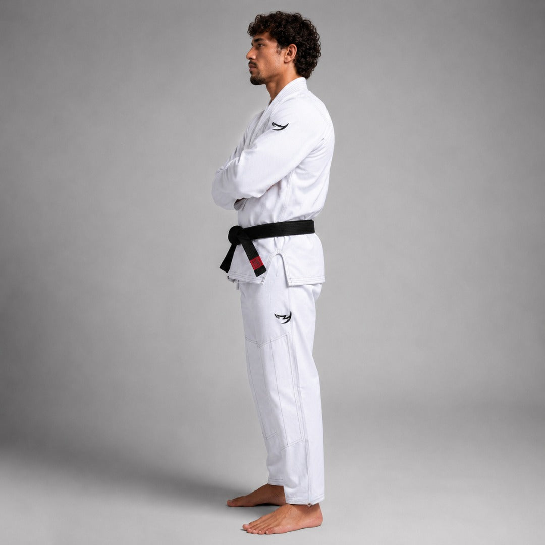 White/Black Fumetsu Ghost V-Lite BJJ Gi