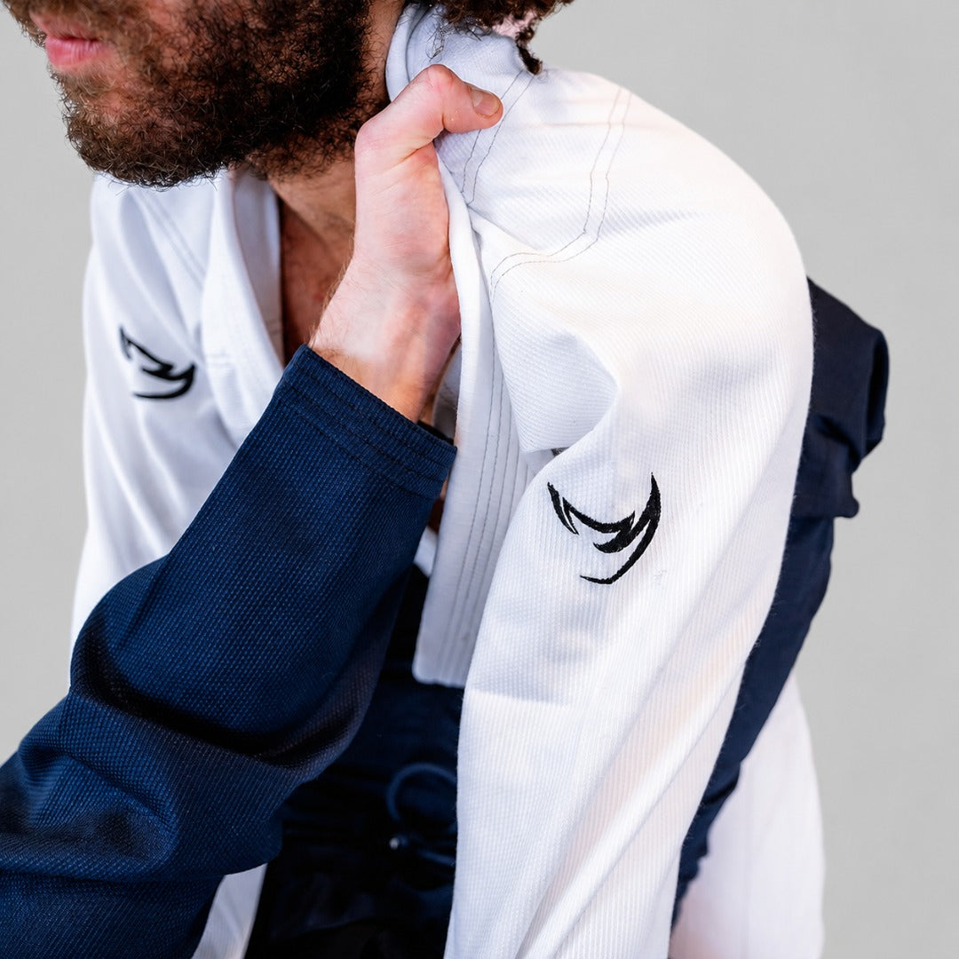 White/Black Fumetsu Ghost V-Lite BJJ Gi