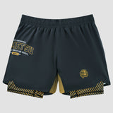 Grey Fumetsu Varsity Dual Layer Fight Shorts