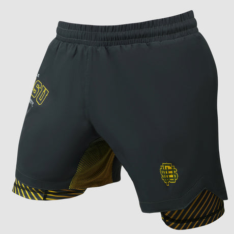 Grey Fumetsu Varsity Dual Layer Fight Shorts