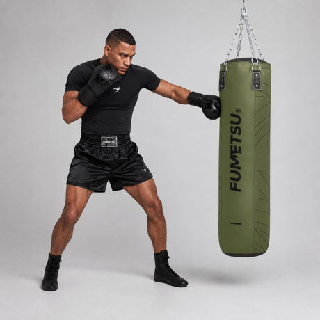 Fumetsu Icon 4ft Punch Bag Khaki Photoshoot 2
