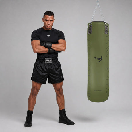 Fumetsu Icon 4ft Punch Bag Khaki Photoshoot 4