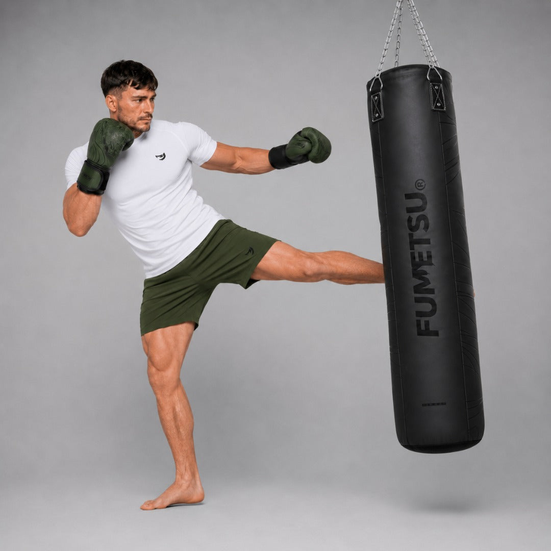 Fumetsu Icon 5ft Punch Bag Black/Black Photoshoot 2