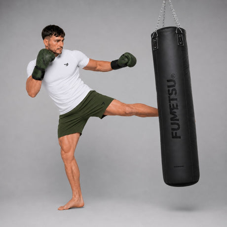Fumetsu Icon 5ft Punch Bag Black/Black Photoshoot 2
