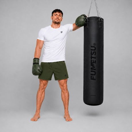 Fumetsu Icon 5ft Punch Bag Black/Black Photoshoot 3