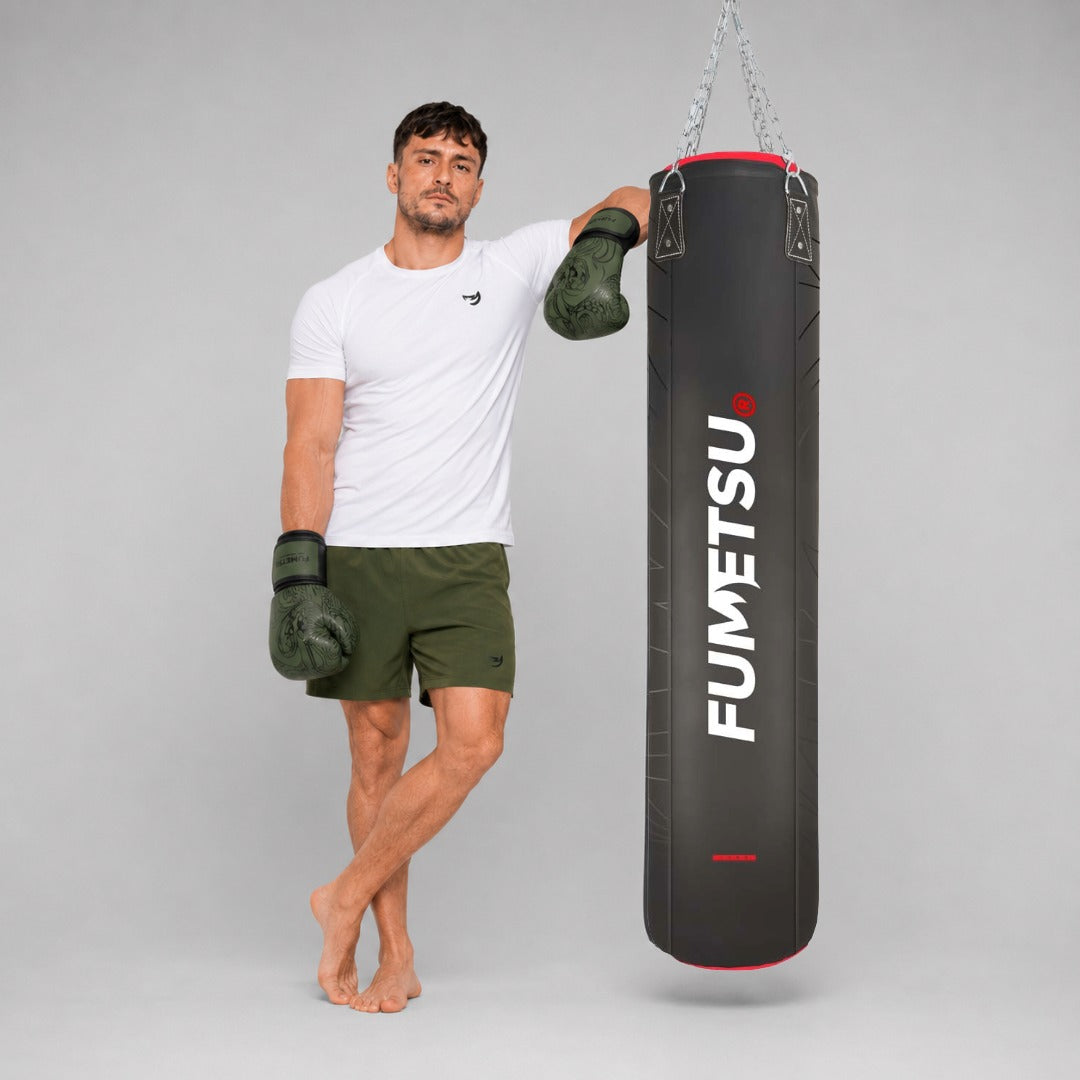 Fumetsu Icon 5ft Punch Bag Black/Red/White Photoshoot 5