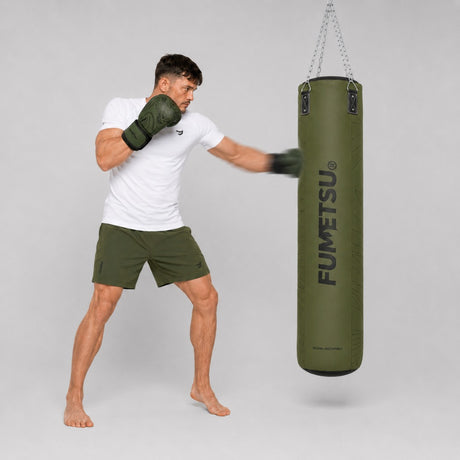 Fumetsu Icon 5ft Punch Bag Khaki Photoshoot 3