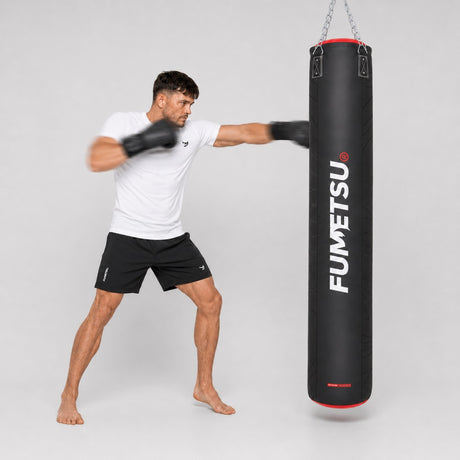 Fumetsu Icon 6ft Punch Bag Black/Red/White Lifestyle 3