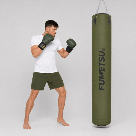 Fumetsu Icon 6ft Punch Bag Khaki Lifestyle 1