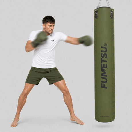 Fumetsu Icon 6ft Punch Bag Khaki Lifestyle 3