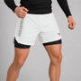 White/Black Fumetsu Icon Dual Layer Fight Shorts