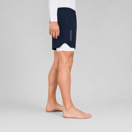 Icon Dual Layer Training Shorts Navy/White Lifestyle 2