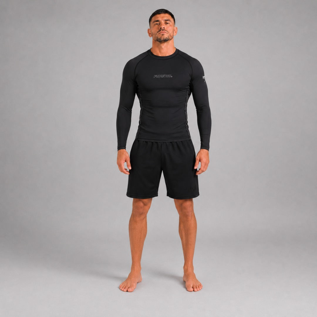 Fumetsu Icon Long Sleeve Rash Guard Black