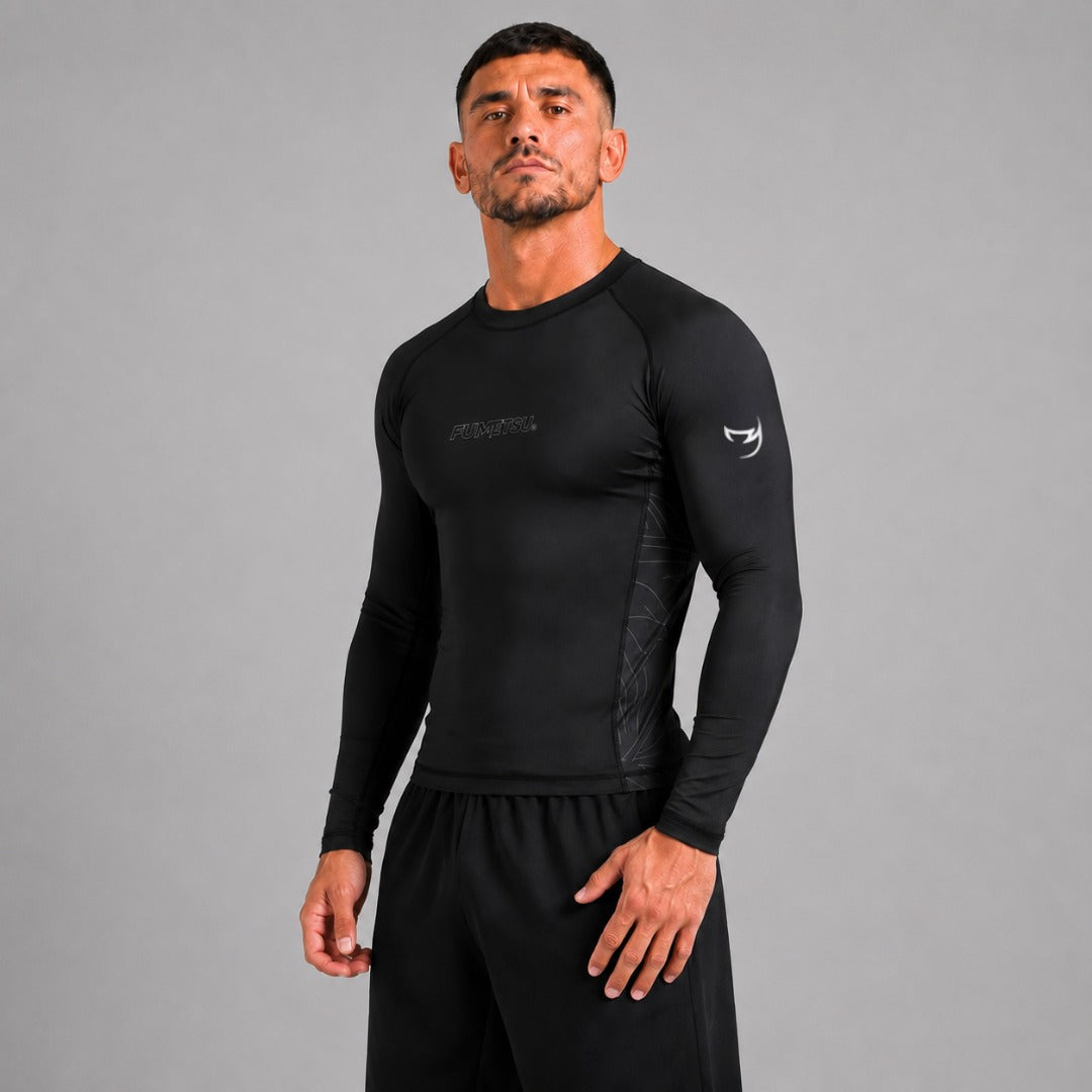 Fumetsu Icon Long Sleeve Rash Guard Black