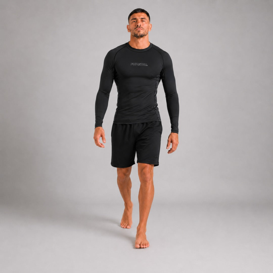 Fumetsu Icon Long Sleeve Rash Guard Black