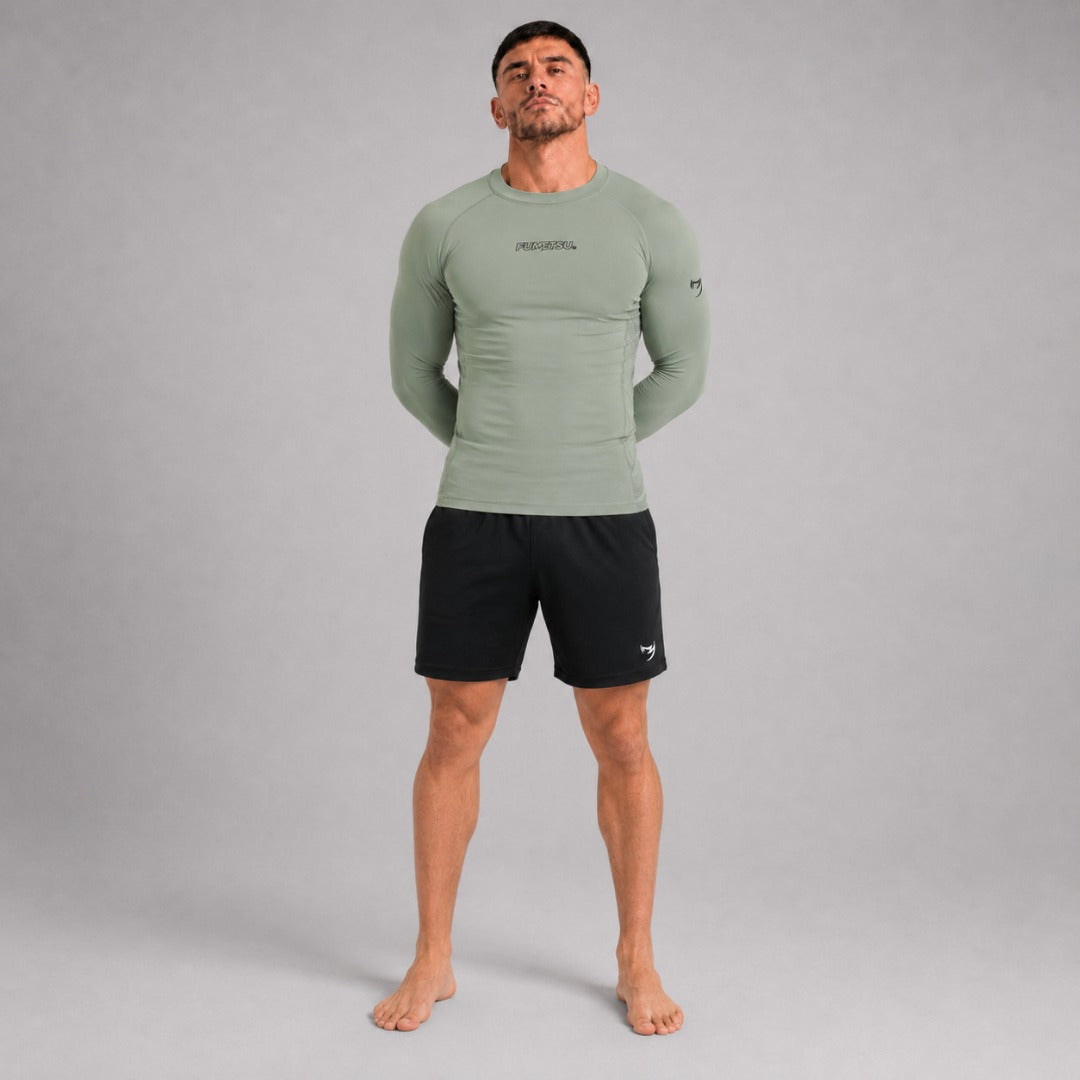 Fumetsu Icon Long Sleeve Rash Guard Sand