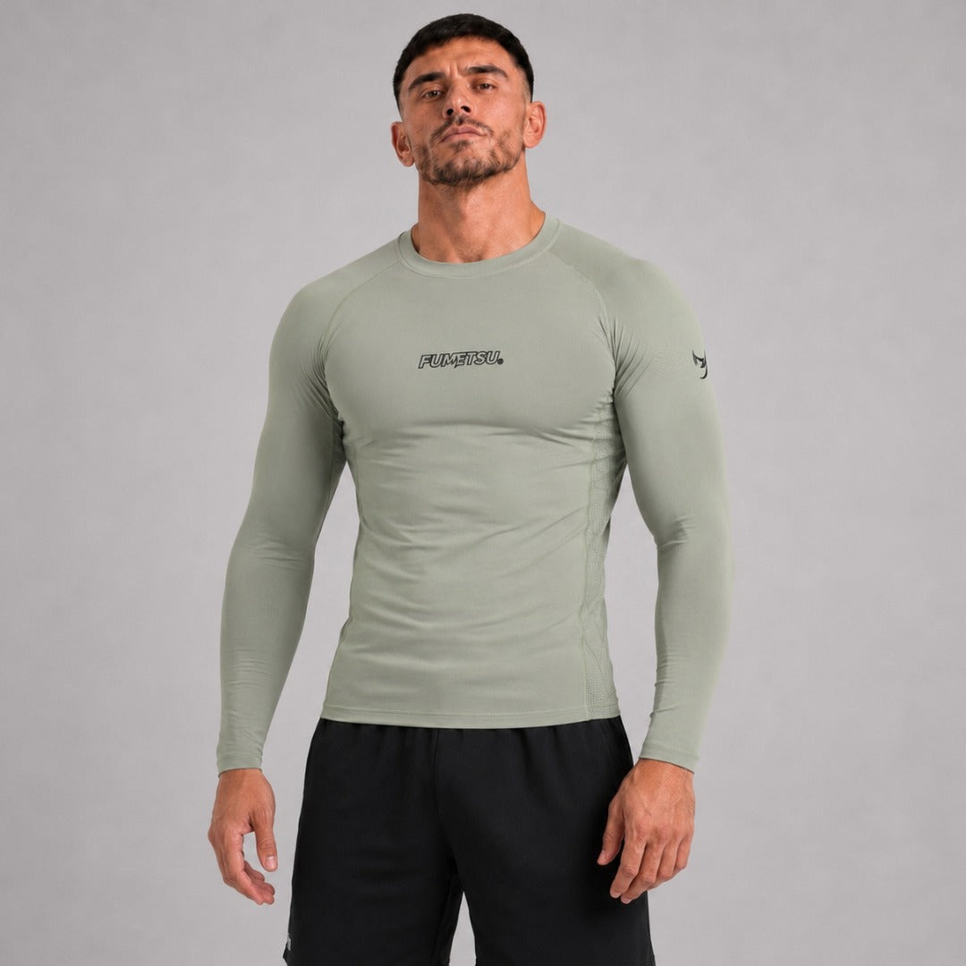 Fumetsu Icon Long Sleeve Rash Guard Sand