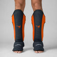 Fumetsu Icon Thai Shin Guards Black/Orange Lifestyle 1