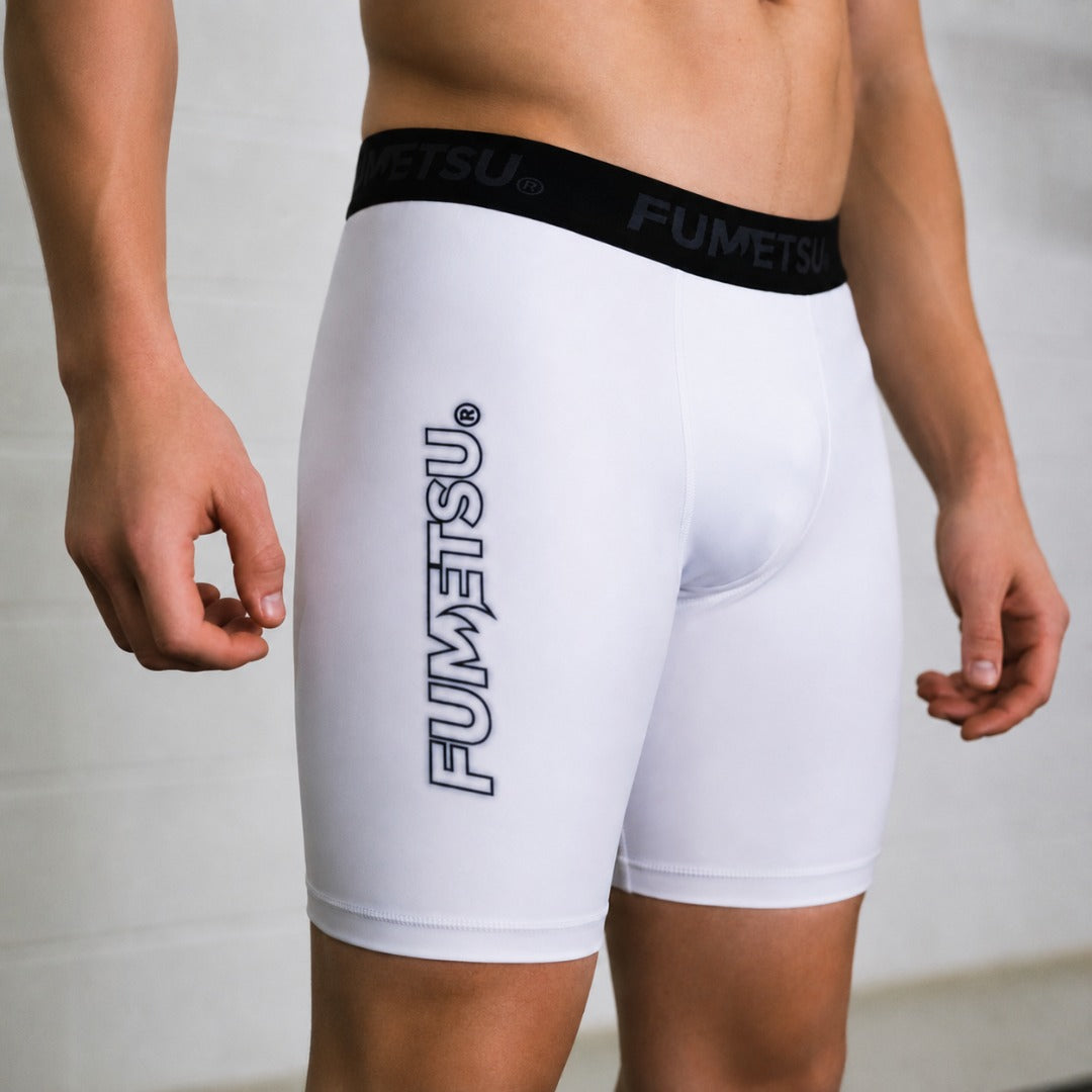 White Fumetsu Icon Vale Tudo Shorts