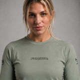 Fumetsu Icon Womens Long Sleeve Rash Guard Sand