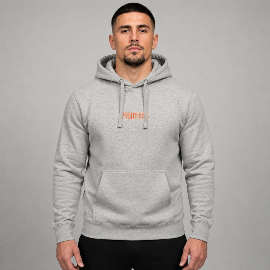 Fumetsu Immortal Tiger Hoodie Grey/Orange