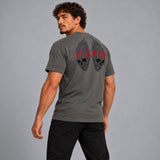 Fumetsu Inked - Skulls T-Shirt Charcoal/Red Lifestyle 2