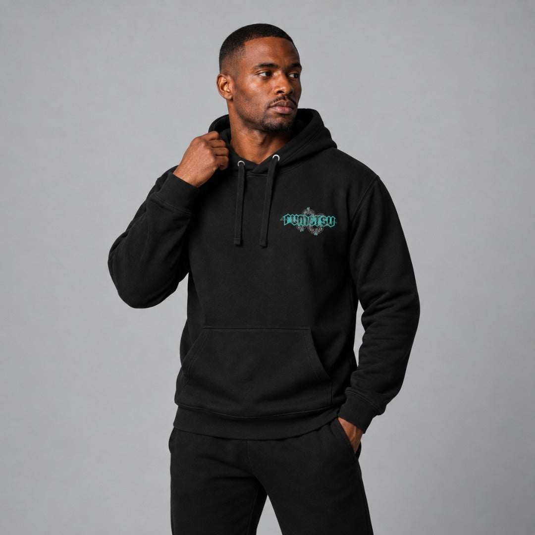 Fumetsu Inked - Snake Hoodie Black/Teal Lifestyle 1