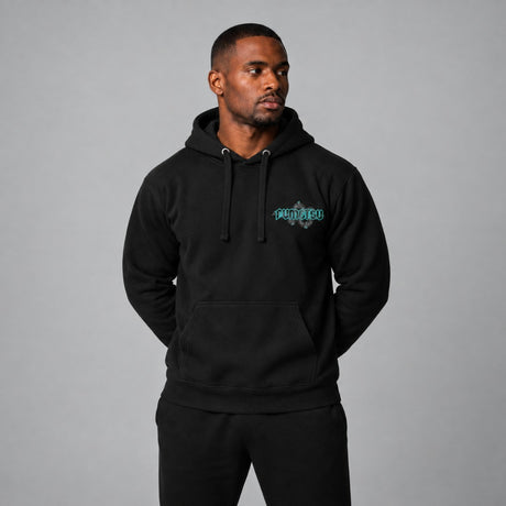 Fumetsu Inked - Snake Hoodie Black/Teal Lifestyle 5